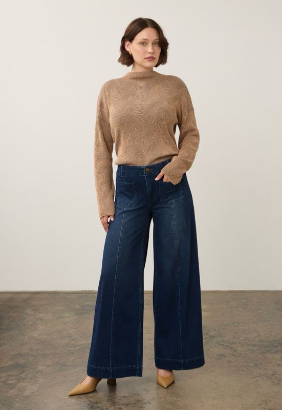 FDJ 2173131 Wide Leg Jean-Dark Rinse