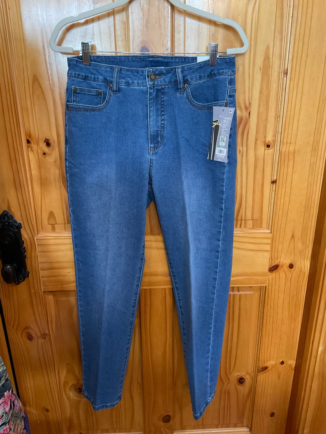 Slimsation M16725PM Straight Leg Ankle Jean-MidInd