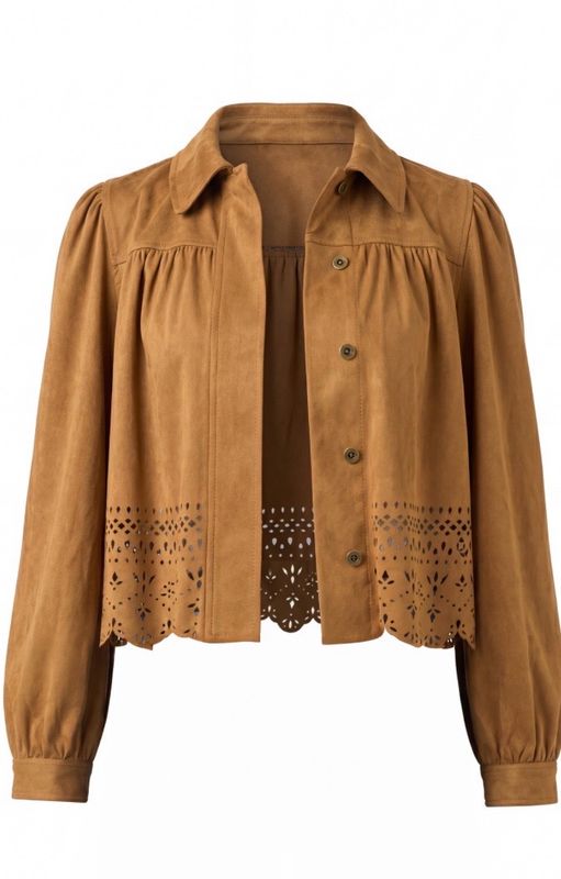 Liverpool LM1D04TL96 PuffSlv Jacket-Caramel