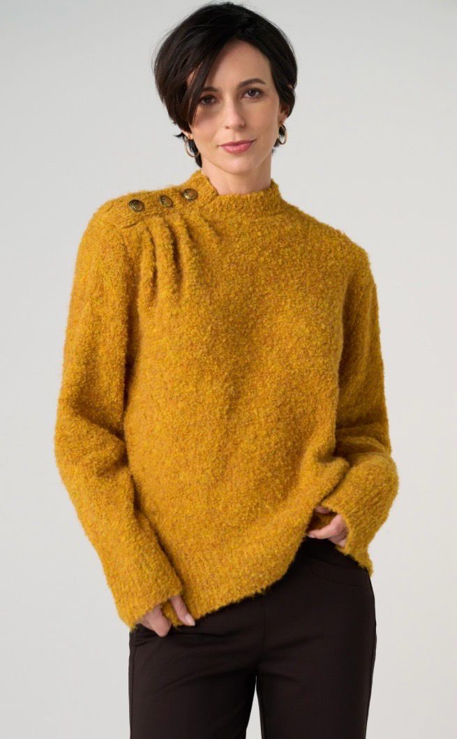 Liverpool LM8M10SR34 MockNeck Sweater-Gold