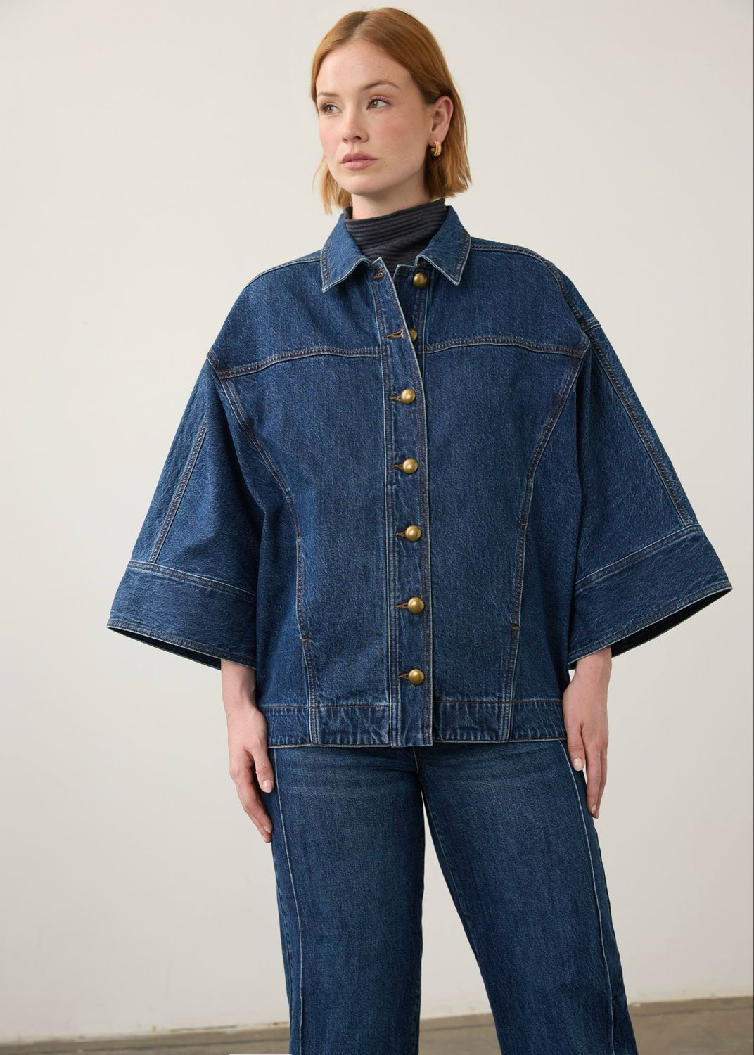 FDJ 11010225 KimonoSleeve Denim Jacket