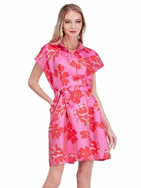 Jade 79G5142 Fit&amp;Darts Dress-Rom.Brocade