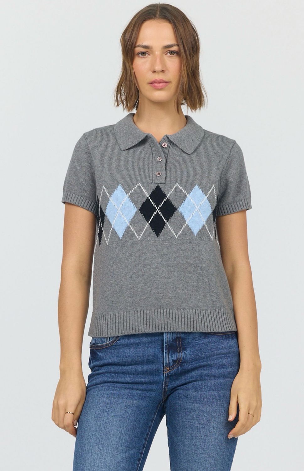Dear John DSW3275GCM Denali SS Sweater-Grey