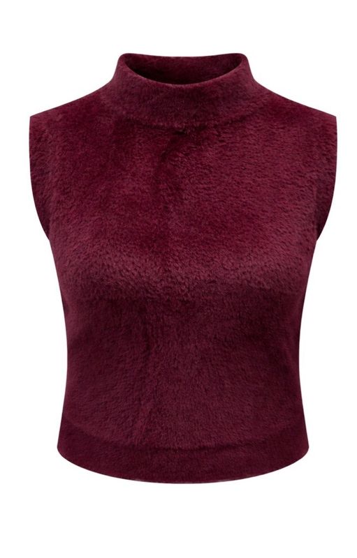 Another Love VCSW3428 Halia SLVLESS Sweater-Garnet