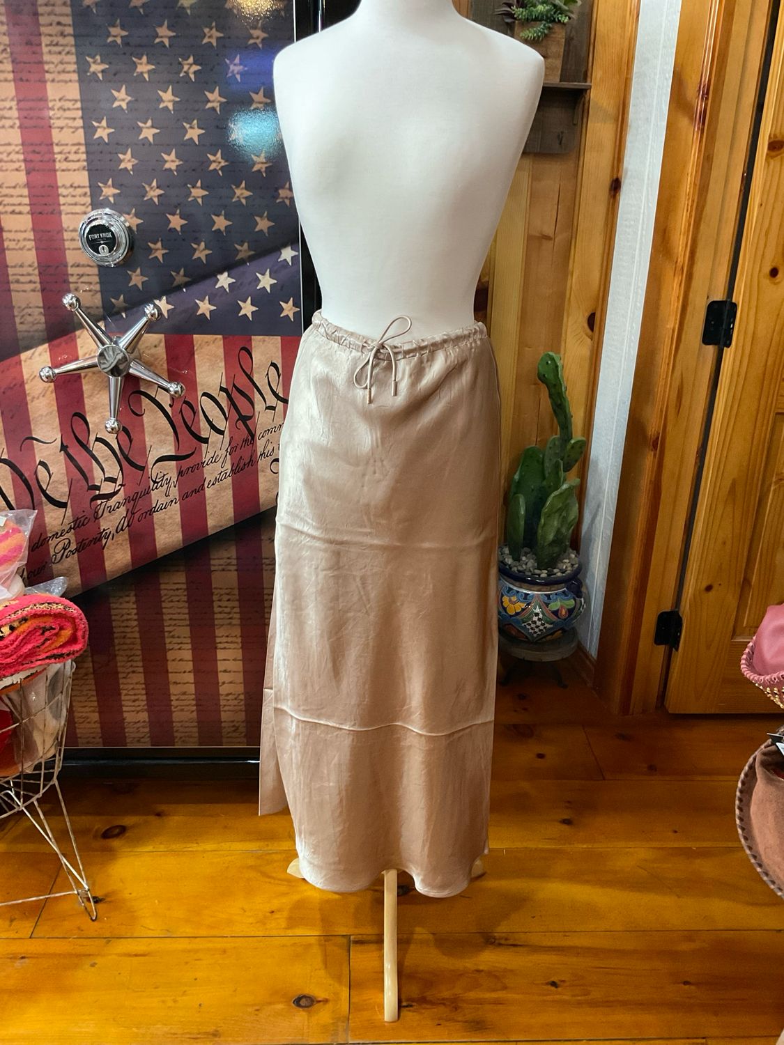 Esqualo 05547 Long Skirt-Sand