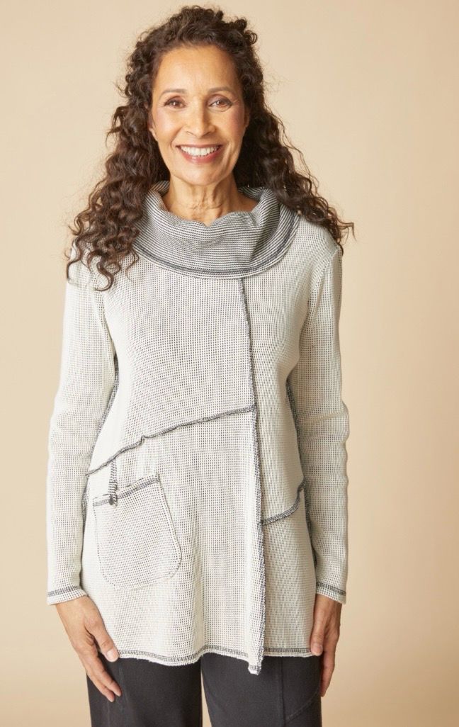 Habitat 31327 Contrast Cowl Tunic-Dove