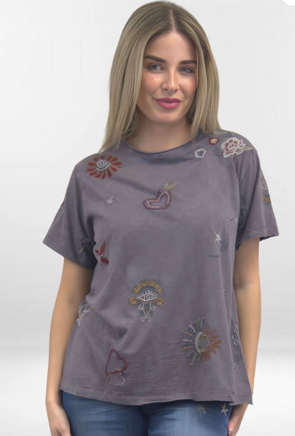 Kyla Seo KSBHC111 Marli Tee-DarkGrey