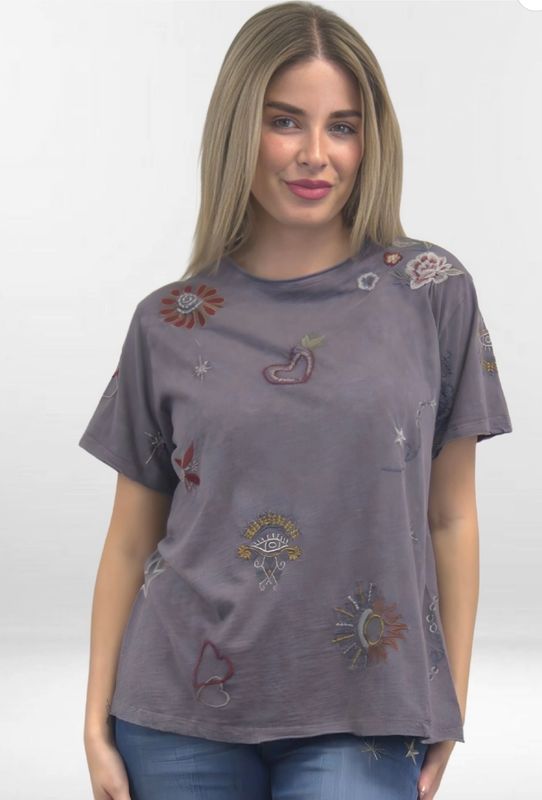 Kyla Seo KSBHC111 Marli Tee-DarkGrey
