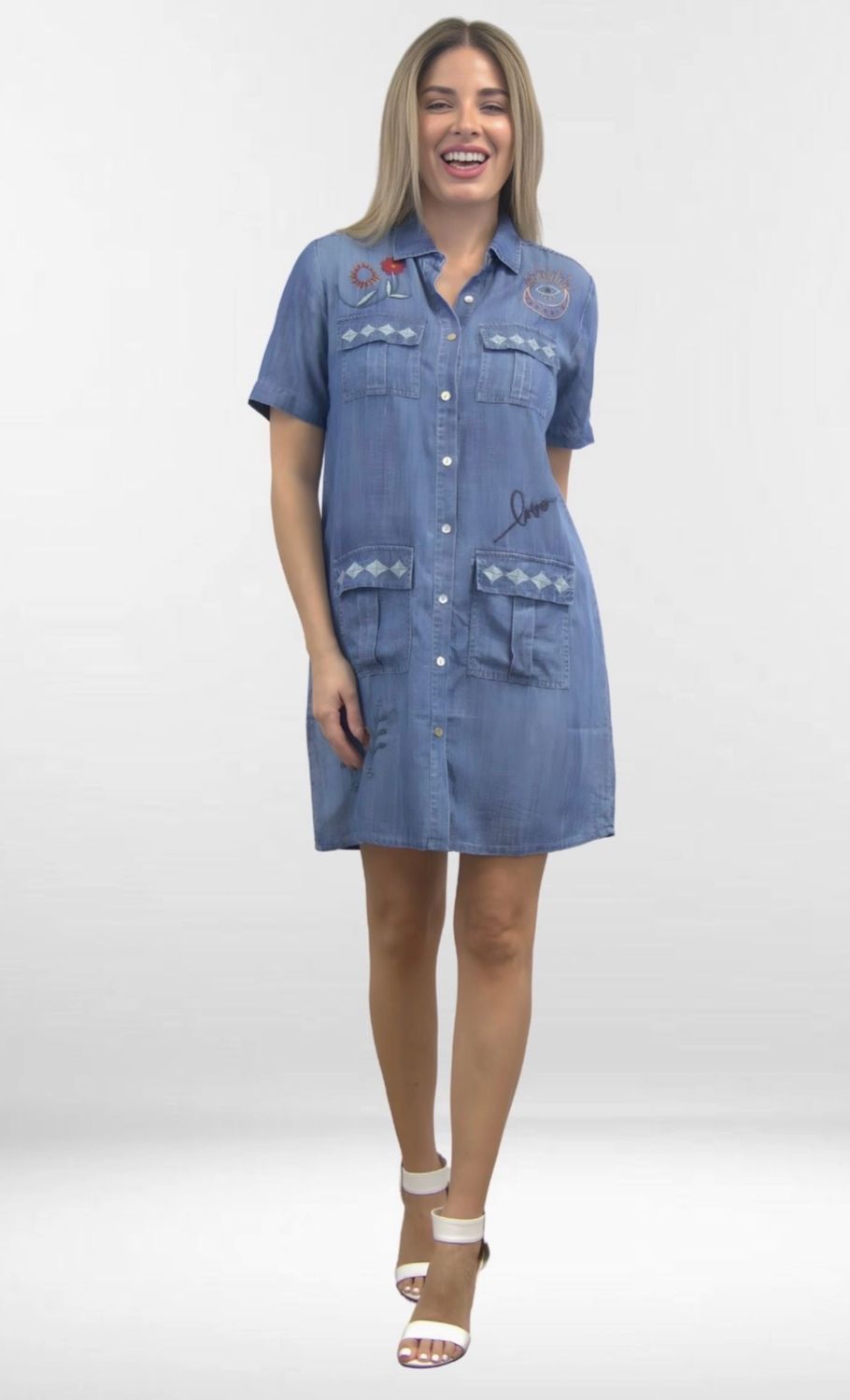 Kyla Seo KYVK355 Deja Dress-Blue