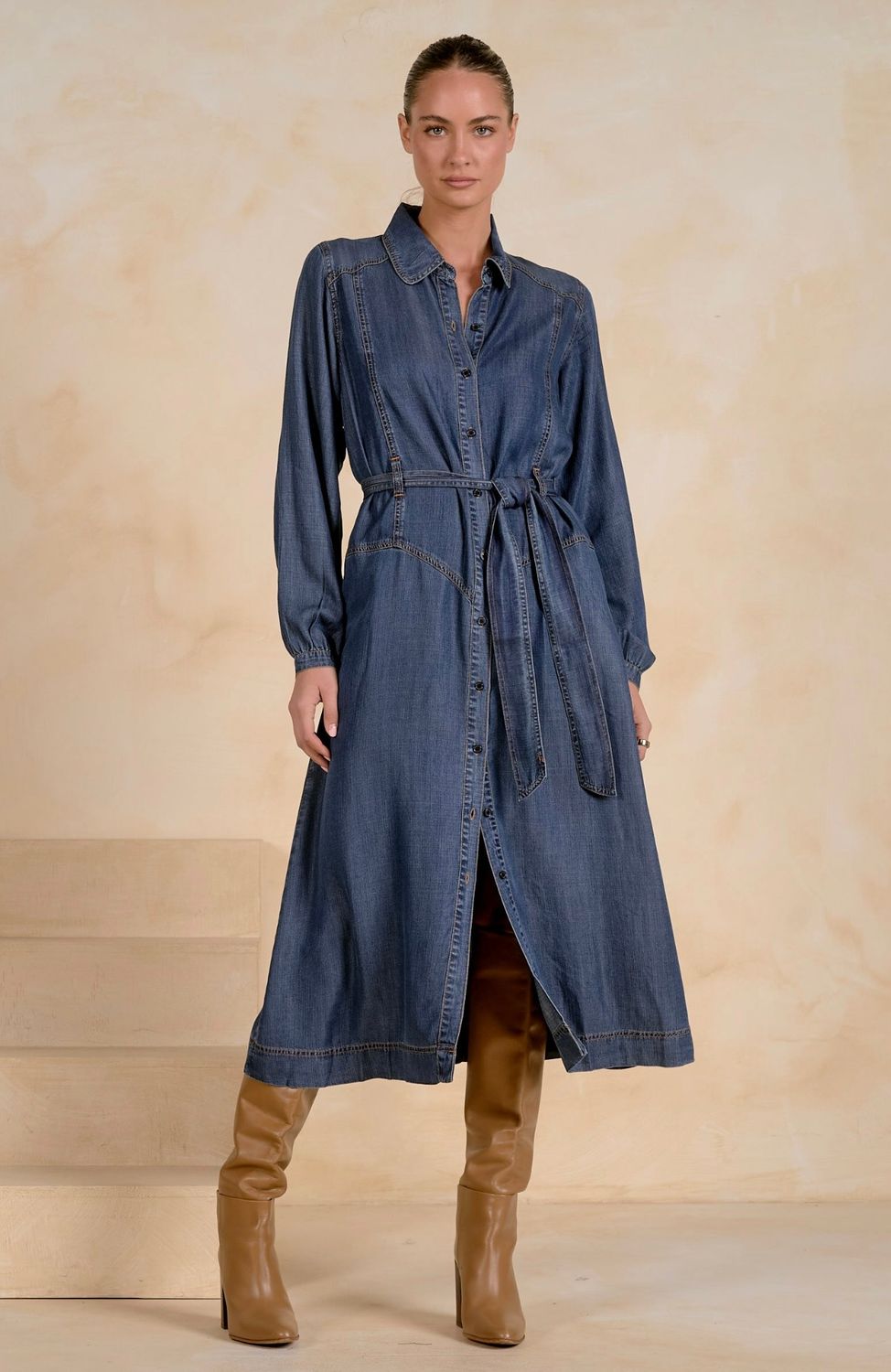 Elan dtt50505 Denim Maxi-NavyWash