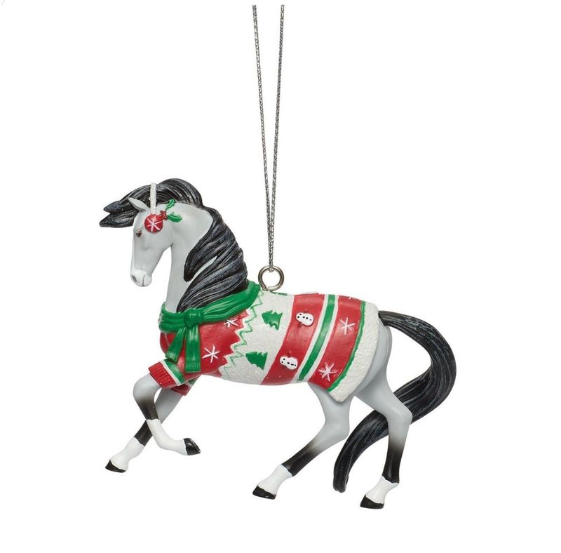 Trail of Painted Ponies Christmas Sweater Ornament