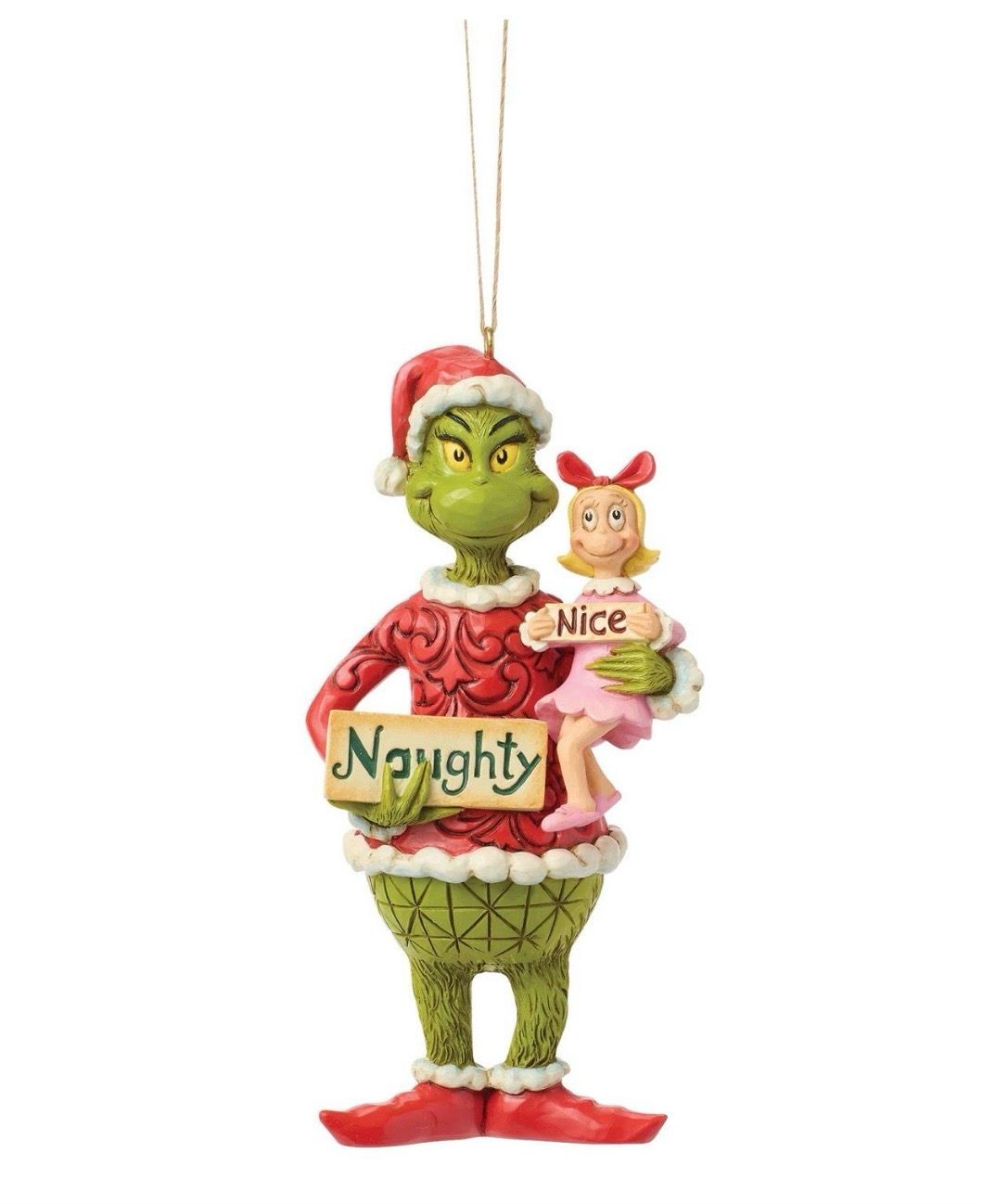 Jim Shore Dr. Seuss Grinch and Cindy Lou Ornament