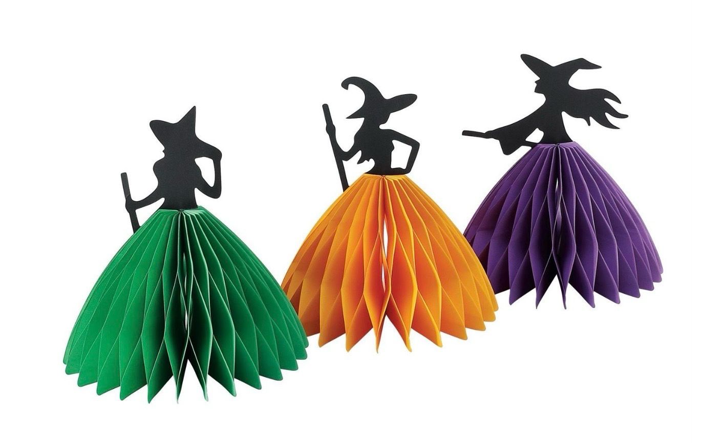 Enesco Honeycomb Witches Halloween Decor