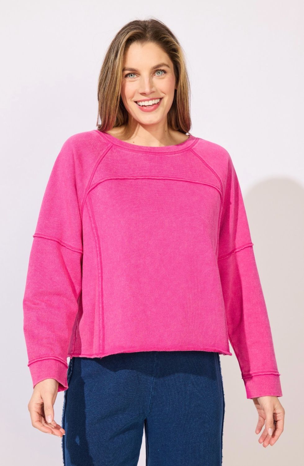 Habitat 28098 Terry Ragland Crew-Fuchsia