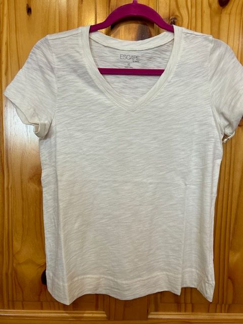 Habitat 10000 Cotton VNeck Tee-Pearl