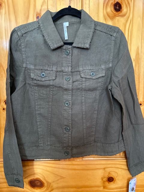 Lulu B LIN7403 Travel Jacket-NewOlive