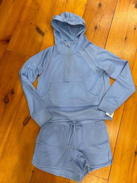 Lulu B SCB7465 Half Zip Hoodie-ClearPeri