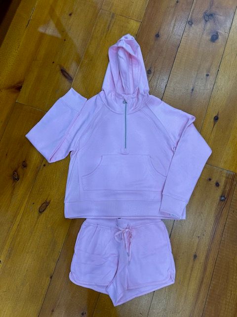 Lulu B SCB3207 Shorts-SeaGlassPink