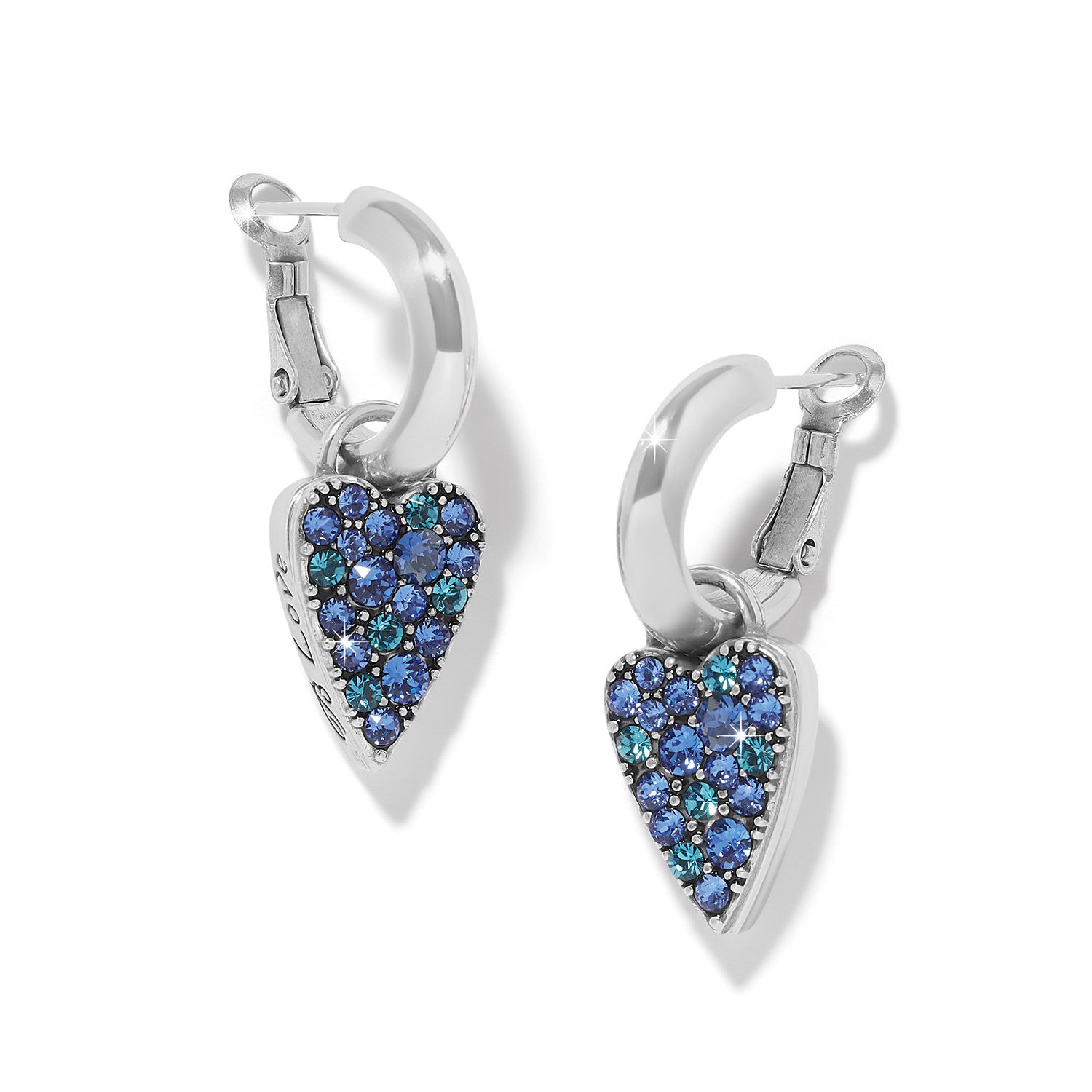 Brighton JA0297 Love Messages B Love Reversible Hoop Earrings