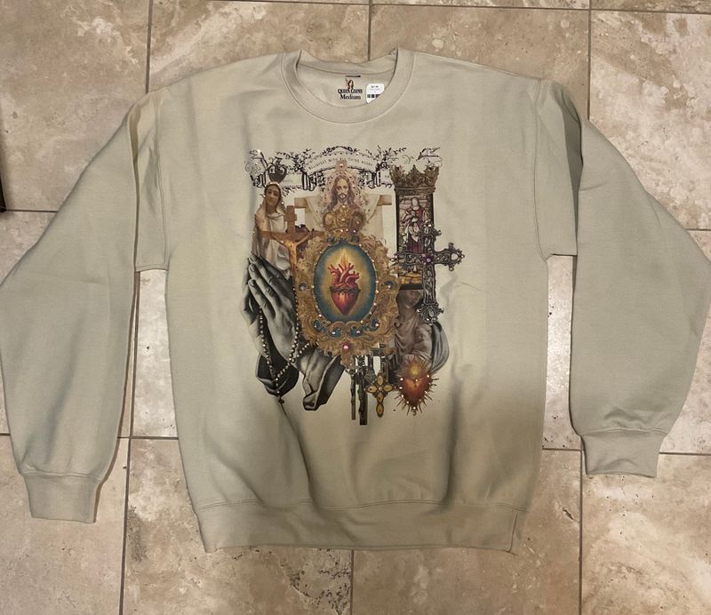 Queen Gypsy Sacred Heart Religious Sweatshirt