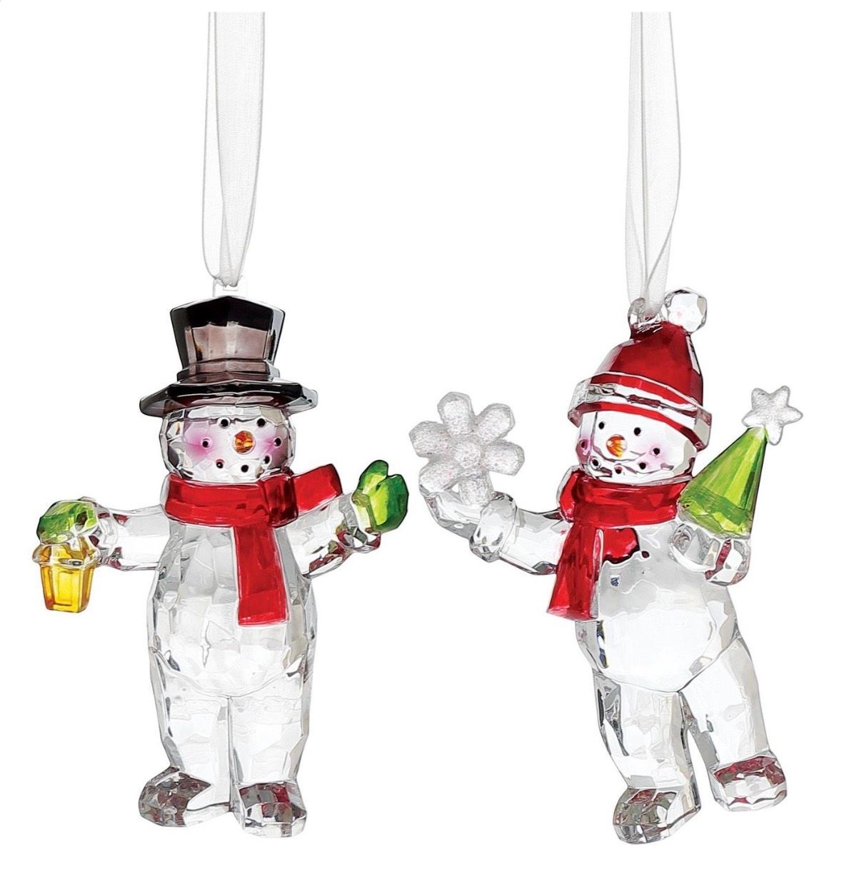 Acrylic Snowman Ornaments-Enesco/Facets