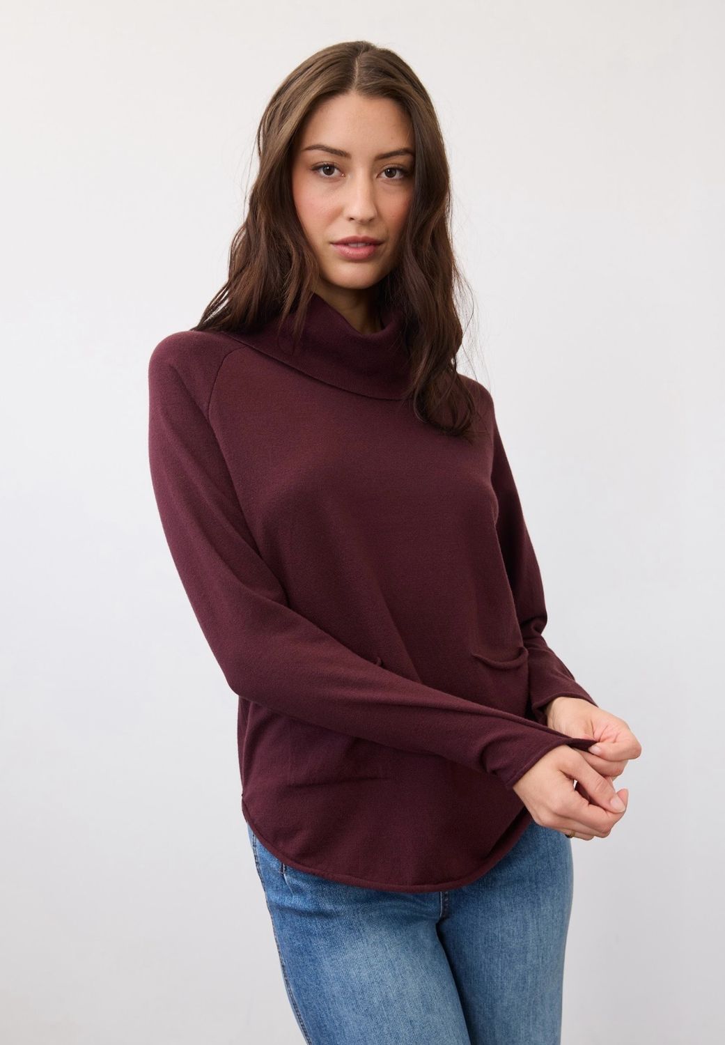 FDJ 1492212 CowlNeck Sweater-Fig