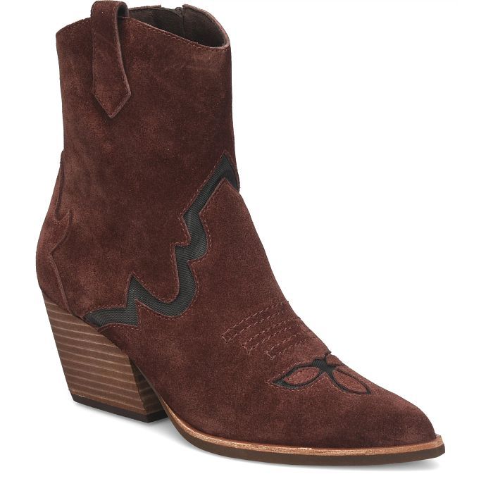 Kork-Ease KE00308 Dallas Boot-BurgundySuedeCombo