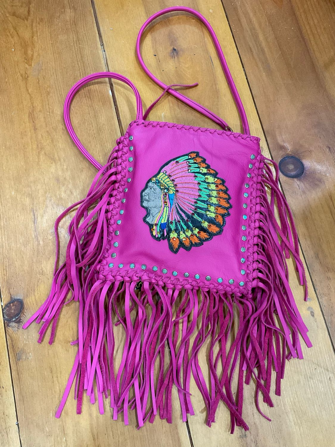 KurtMen Hot Pink Indian Crossbody