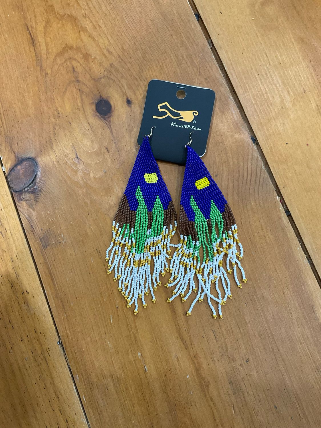 KurtMen Beaded Teepee Earrings