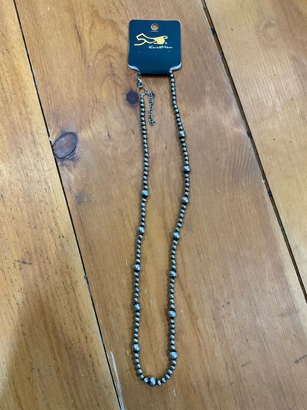 KurtMen Long Strand Silver Beads
