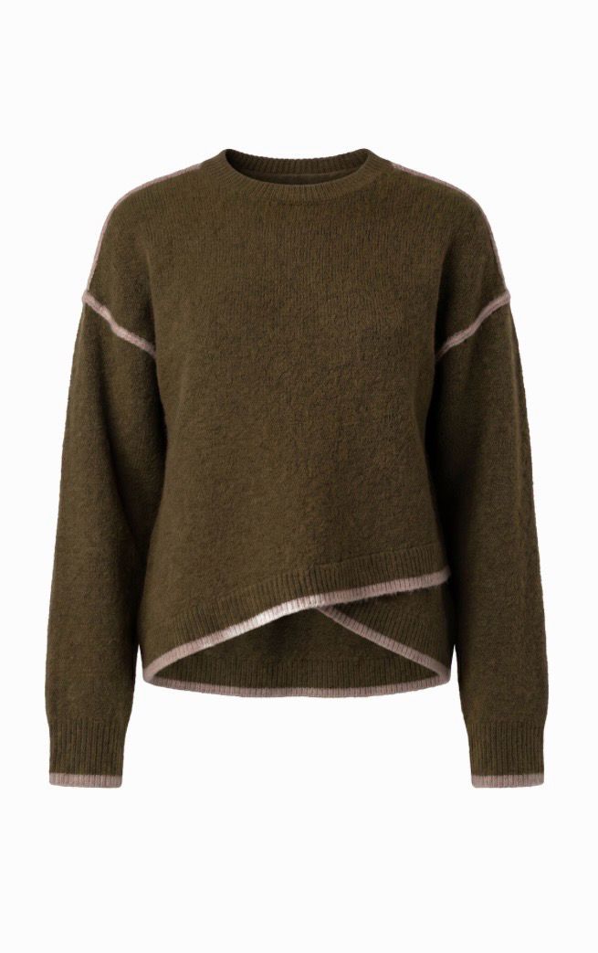 Liverpool LM8M13SE12 Crewneck Sweater-Olive