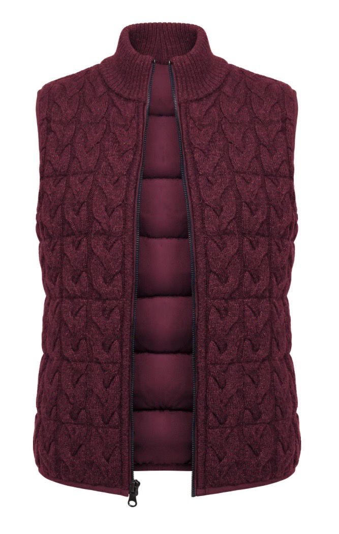 Liverpool LM8L18SR37 Reversible SweatVest-Oxblood