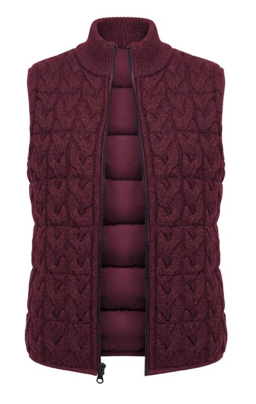 Liverpool LM8L18SR37 Reversible SweatVest-Oxblood