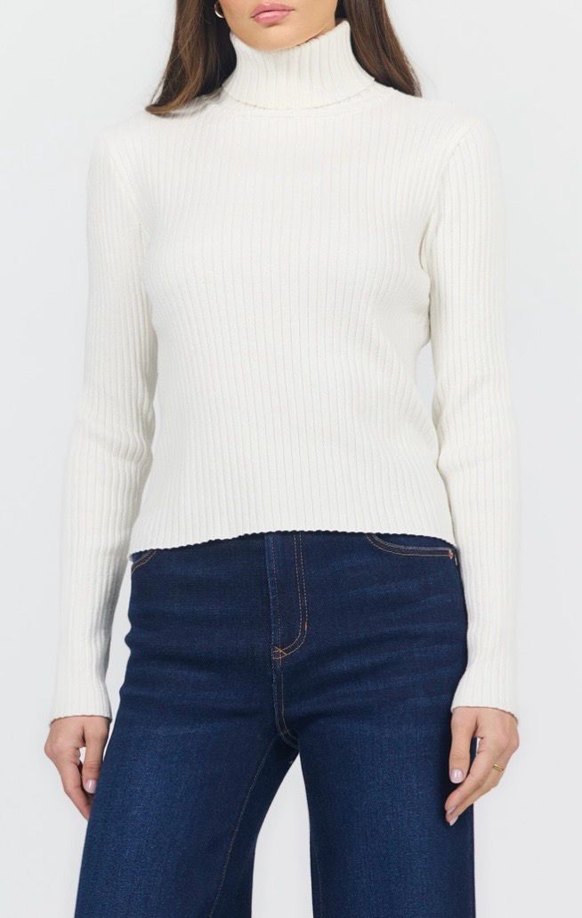 Dear John DSW3269 Arlen MockNeck-OffWhite