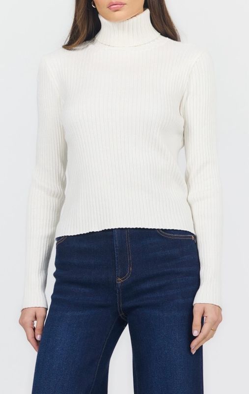 Dear John DSW3269 Arlen MockNeck-OffWhite