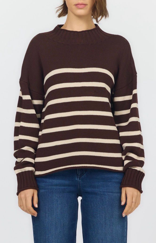 Dear John DSW3271 Solana Sweater-Chocolate