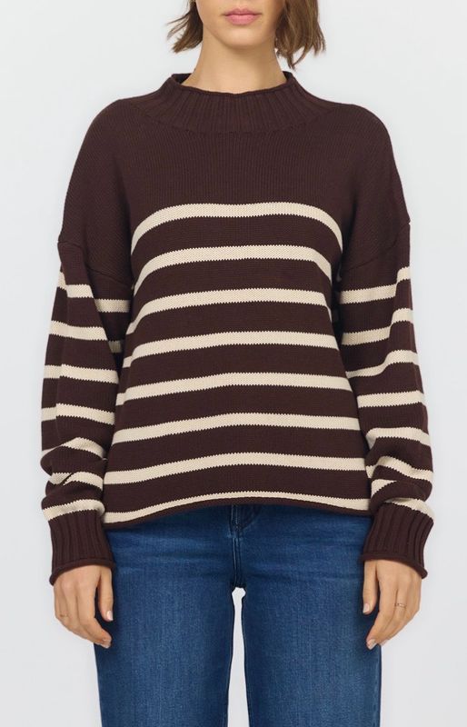 Dear John DSW3271 Solana Sweater-Chocolate
