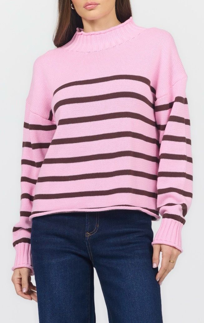 Dear John DSW3271 Solana Sweater-Rose
