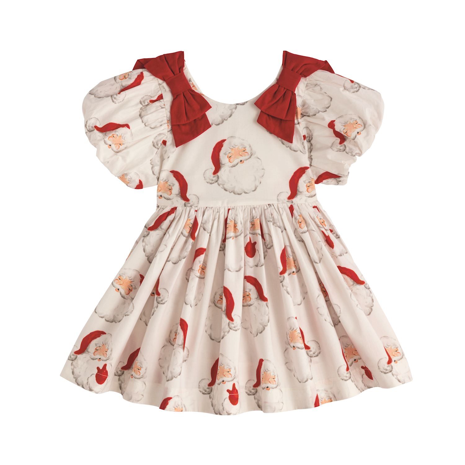 MudPie 15000364 Toddler Santa Bow Dress