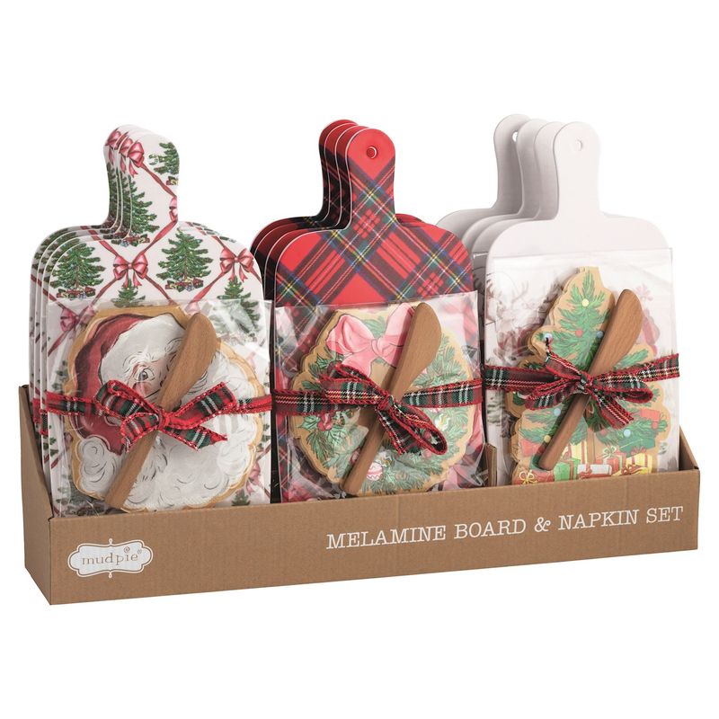 MudPie 42210188 Classic Christmas Melamine Boards