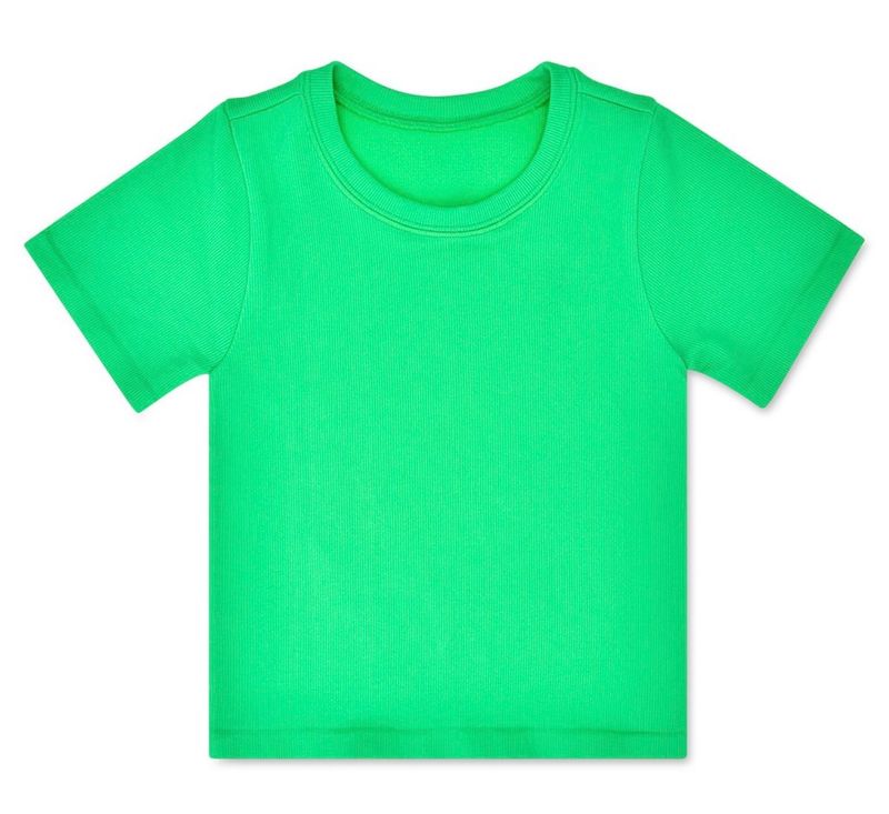 Iscream 820-3524 Glam Green Ribbed Shirt-Youth