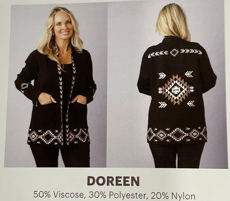 Venario Doreen Cardigan-Black