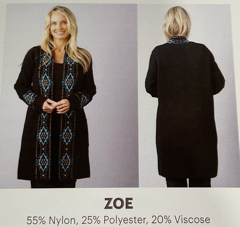 Venario Zoe Cardigan-Black