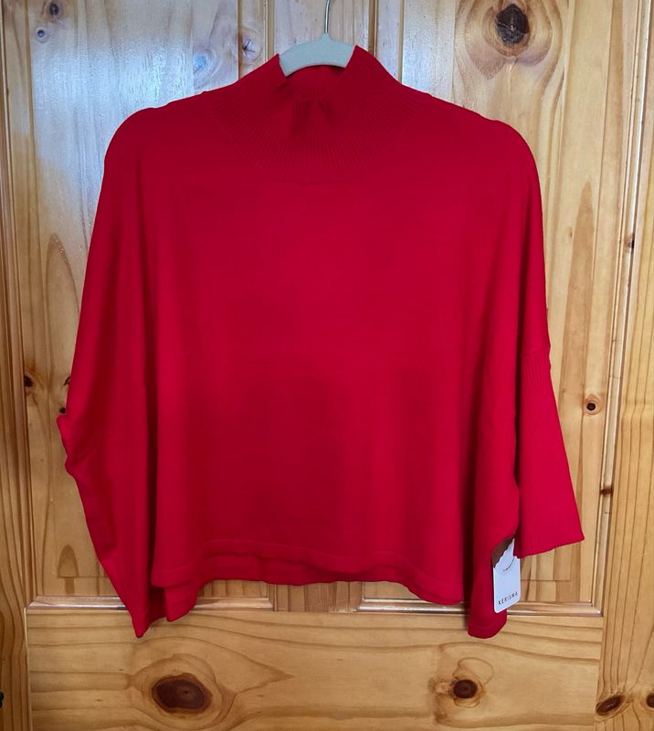 Kerisma M6302B Aja Knit Top-Scarlet