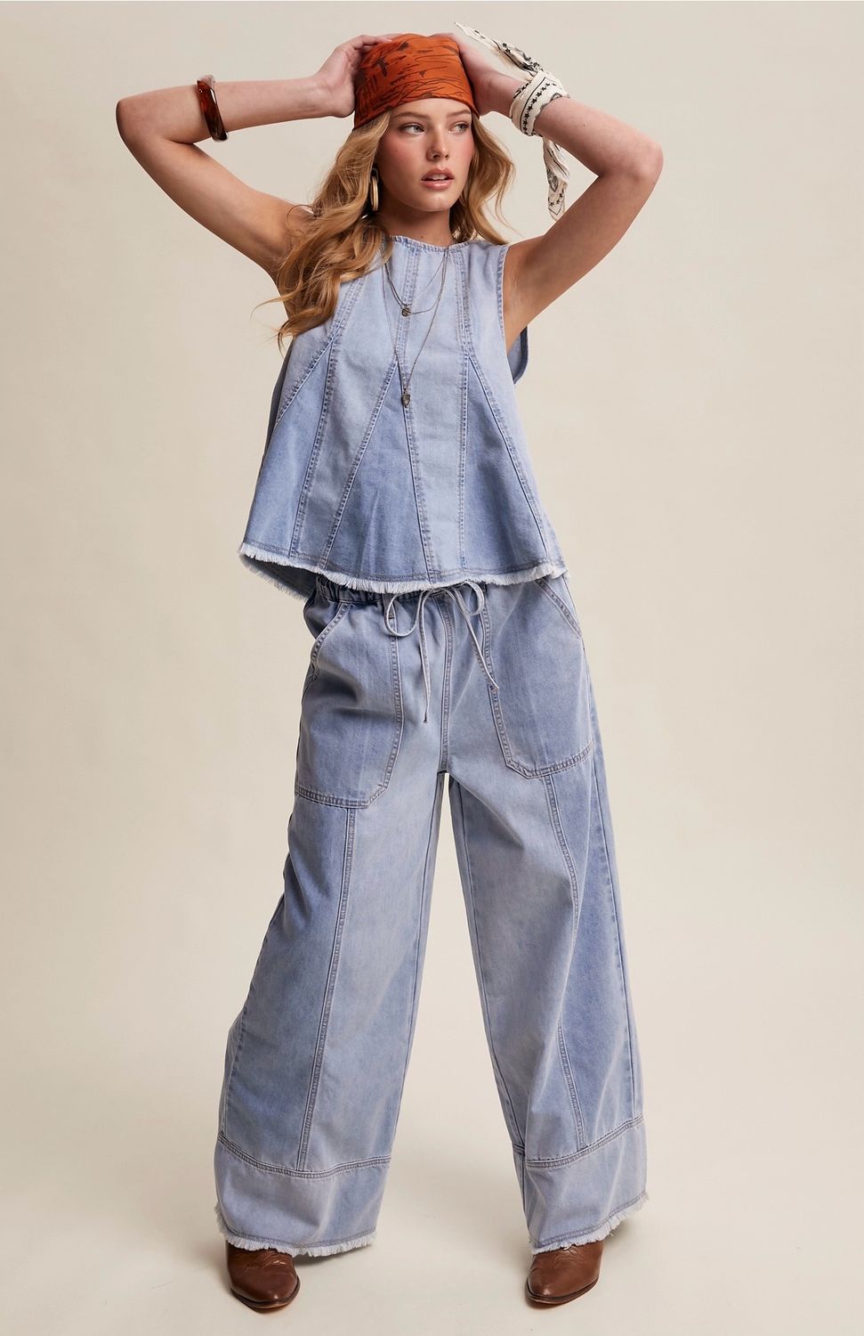 Listicle LSET170 Denim Pants set