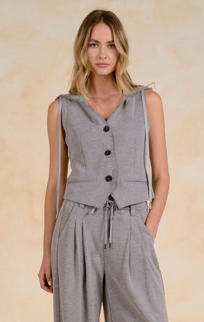 Elan RK11739 Hoodie Vest-DK Grey