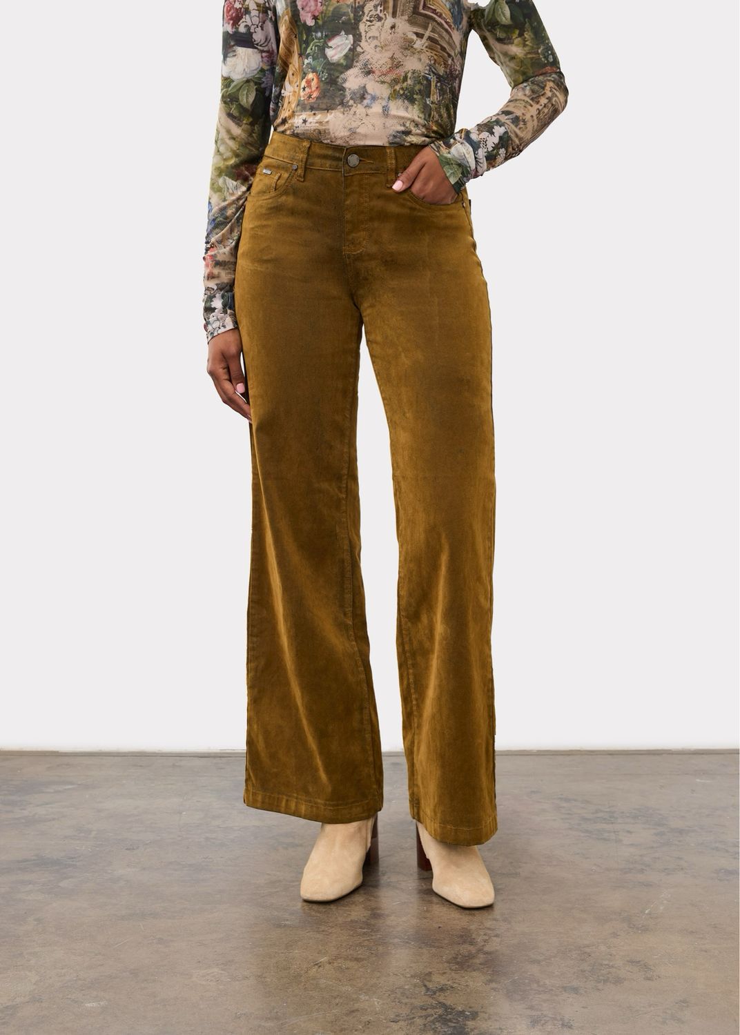 FDJ 5328437 Olivia Wide Leg-Brass