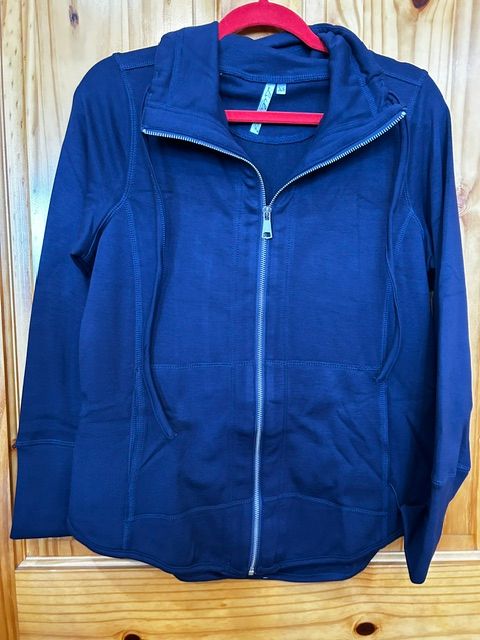 Lulu B SCB7442 Two Pocket Jacket-Navy