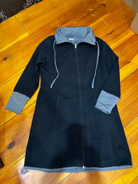 Lulu B HSR4514 Reversible Long Jacket-BK