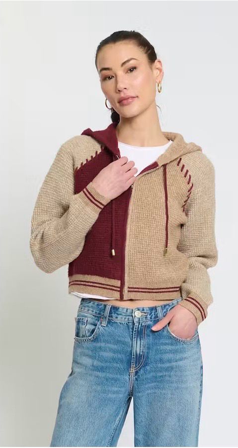 Central Park West 10791S Kate ZipUp Hoodie-Neutral
